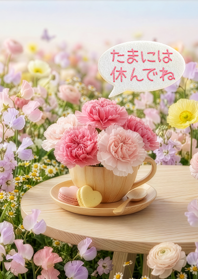 たまには休んでね